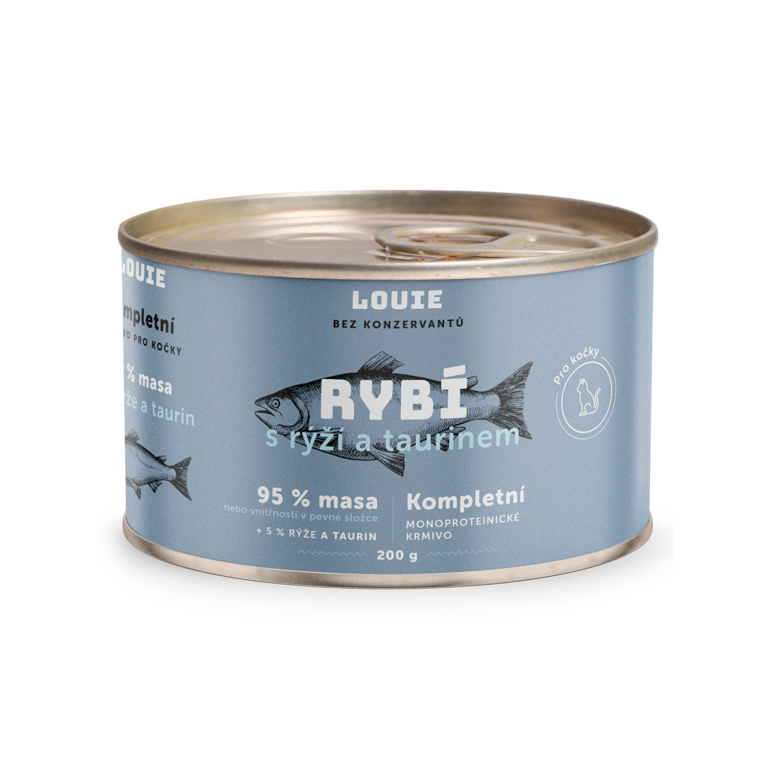 Ryba s rýží a taurinem 200g