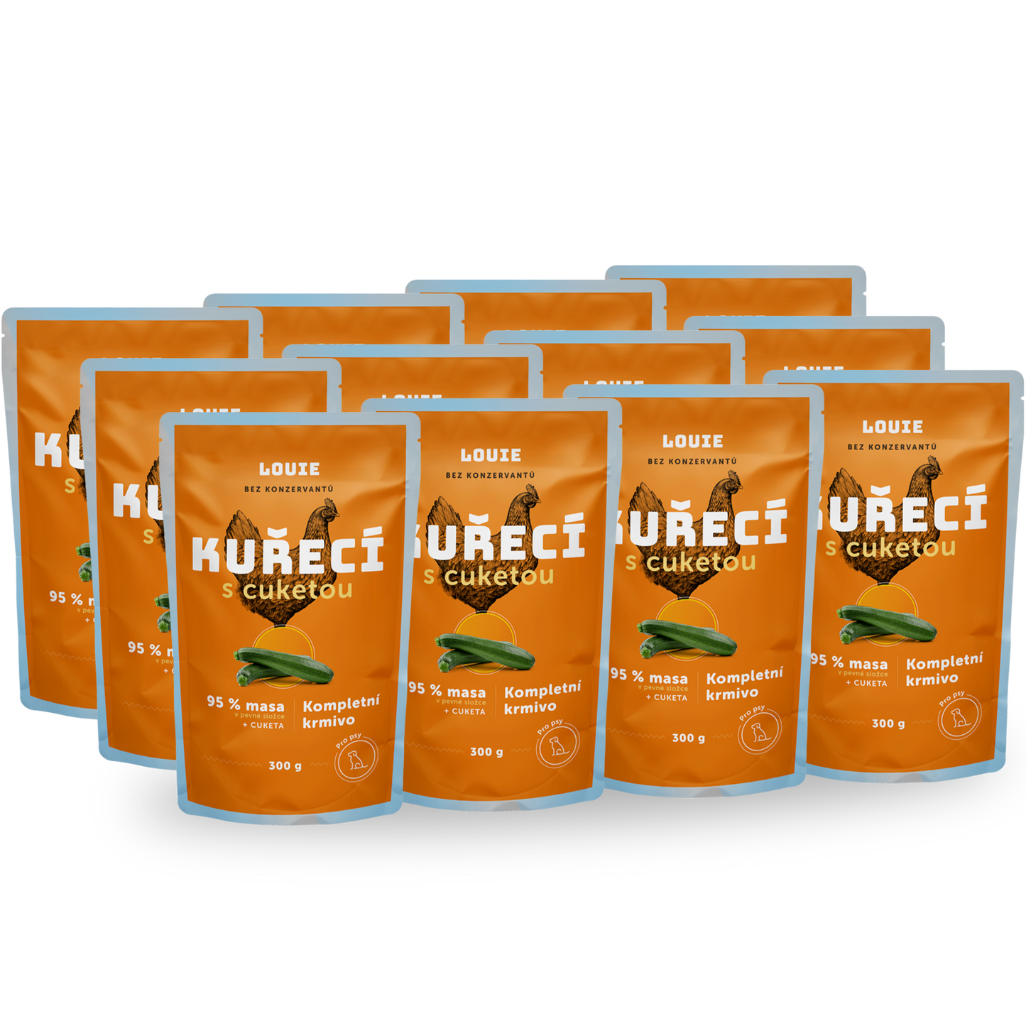 Balení kapsiček 12ks - Kuřecí s cuketou 300g