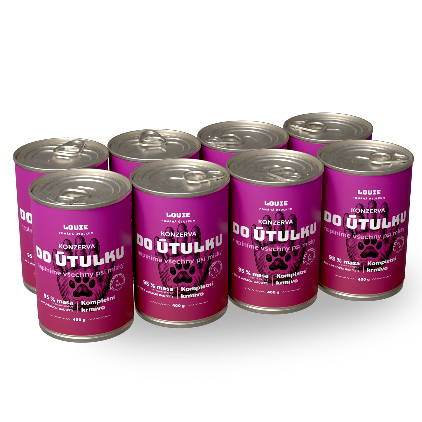 Dose für das Tierheim 8x, 400 g – LOUIE hilft Tierheimen