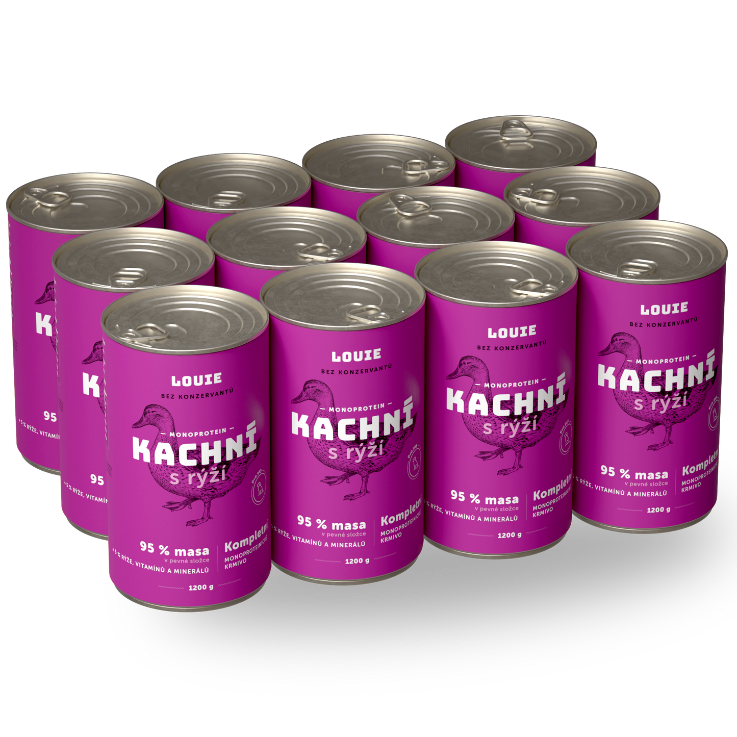 Vorteilspack – 12 x Ente mit Reis 1200 g