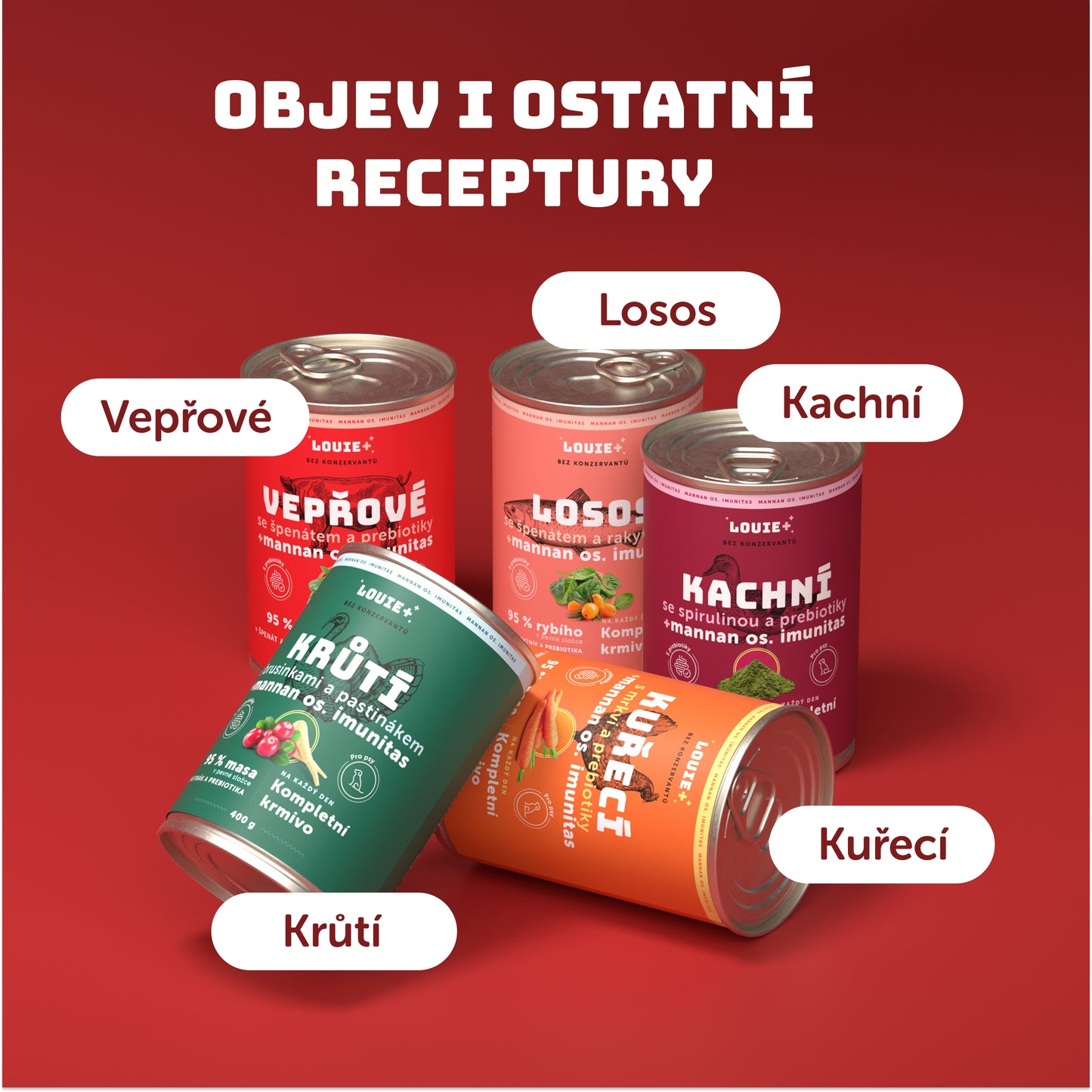 Vepřové se špenátem a prebiotiky 400g