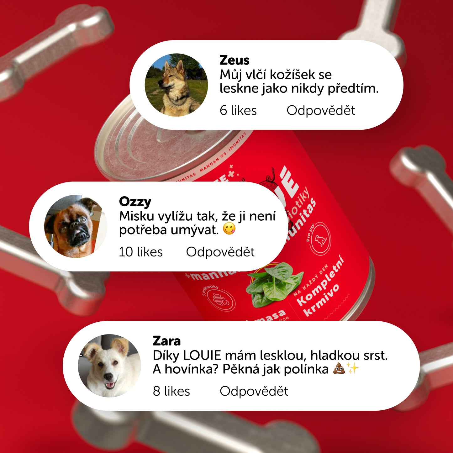 Vepřové se špenátem a prebiotiky 400g