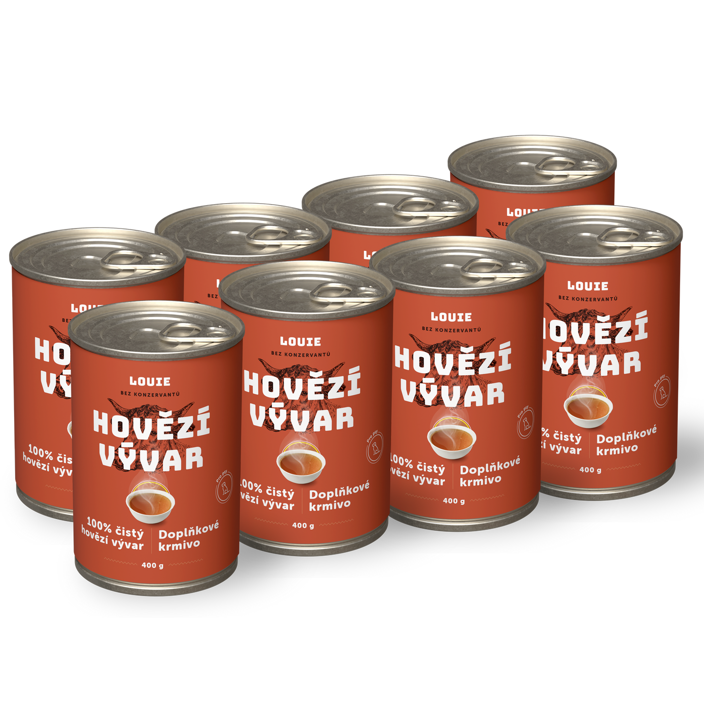 Výhodné balení 8 ks - Hovězí vývar 400g