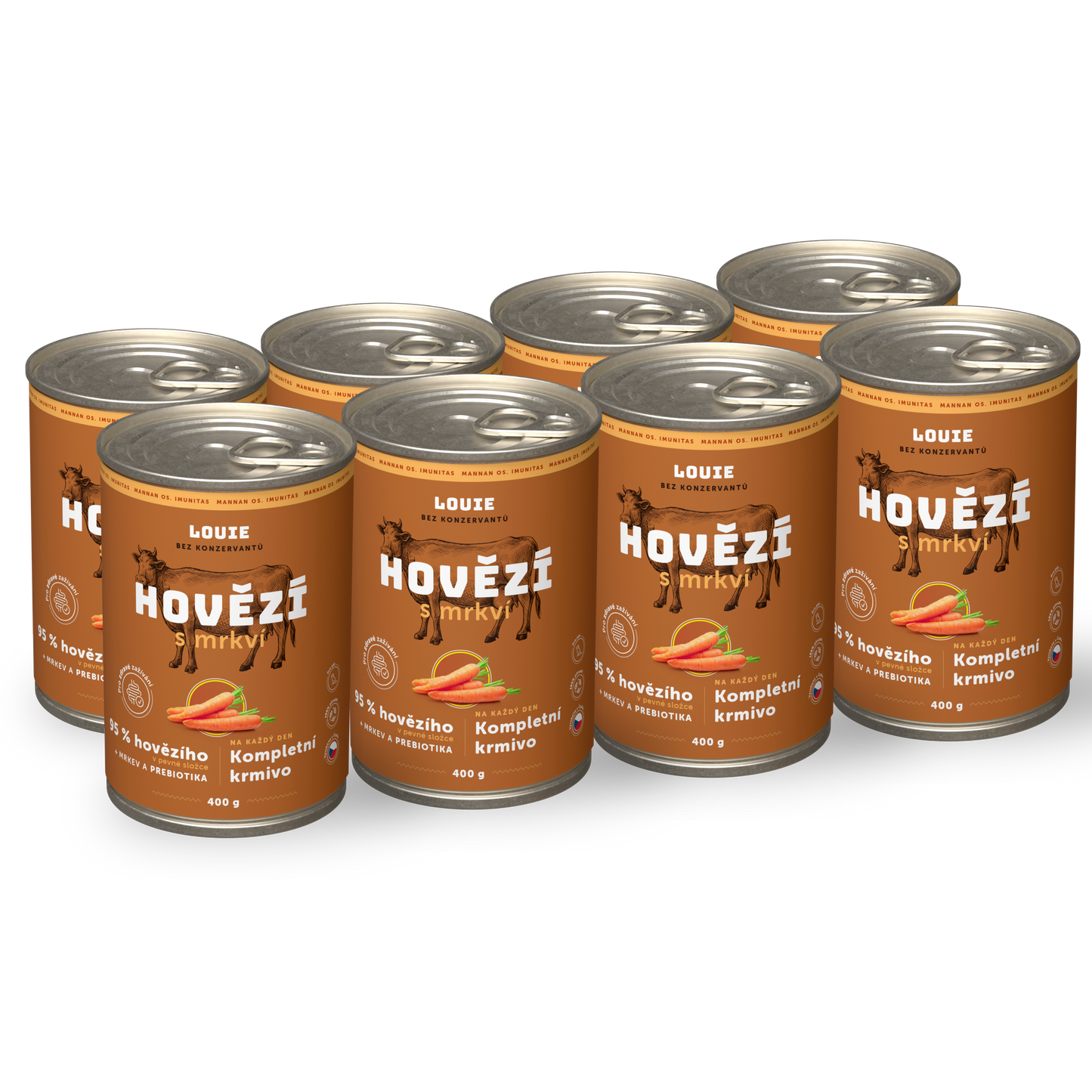 Vorteilspack – 8 x Rind mit Karotte 400 g