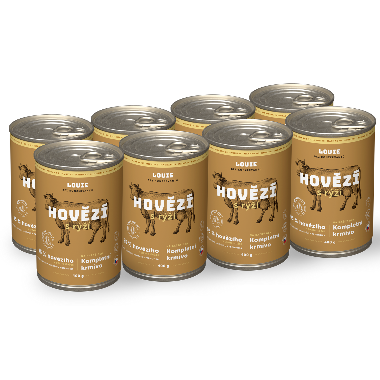 Výhodné balenie 8 ks - Hovädzie s ryžou 400g