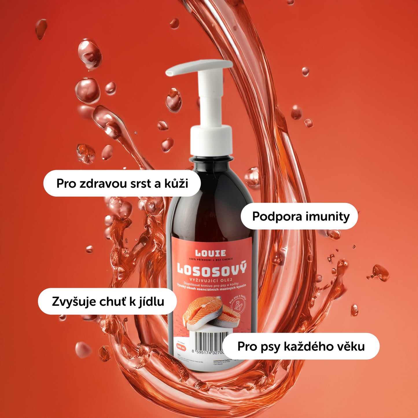 Lososový vyživující olej - 500ml