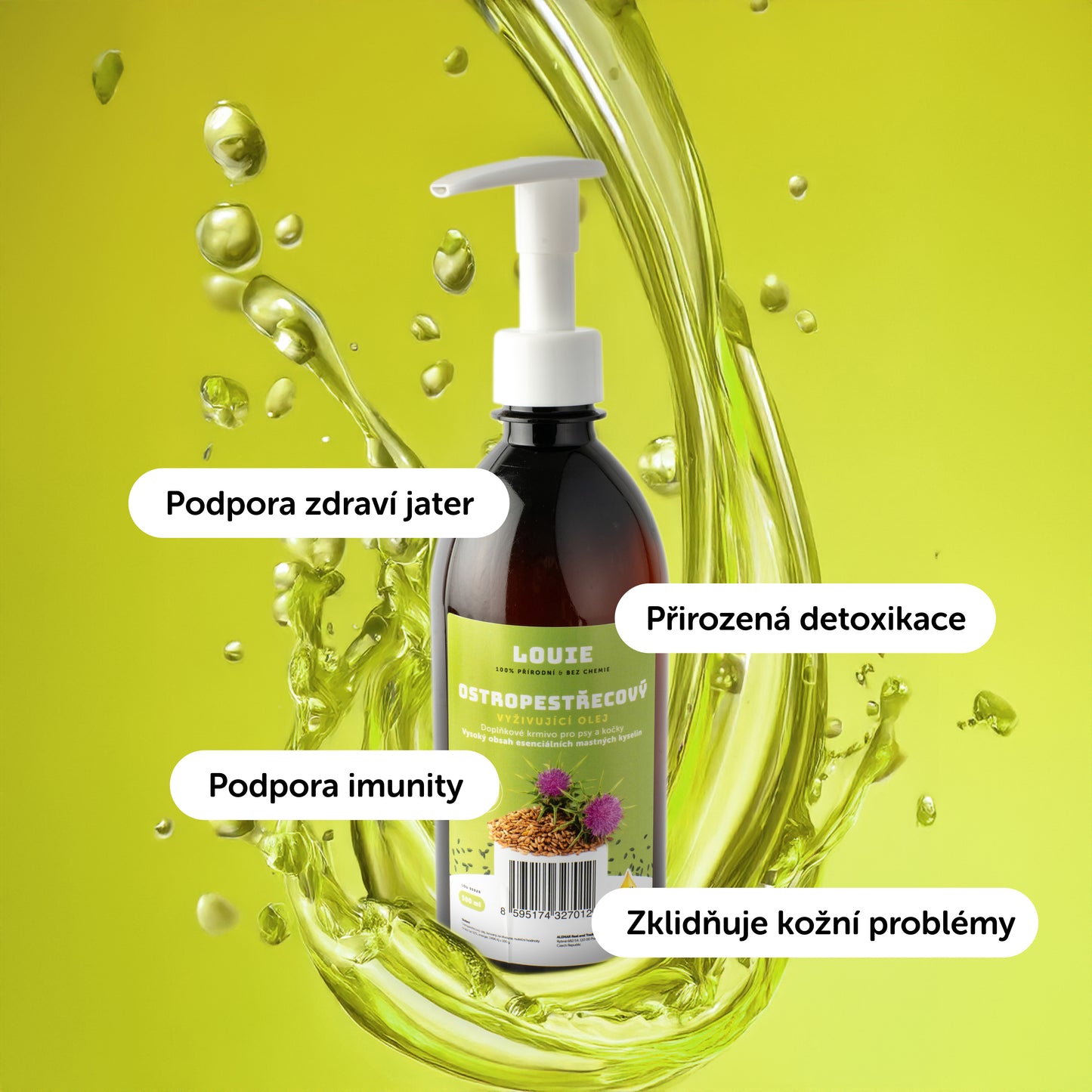 Ostropestřecový vyživující olej - 500ml