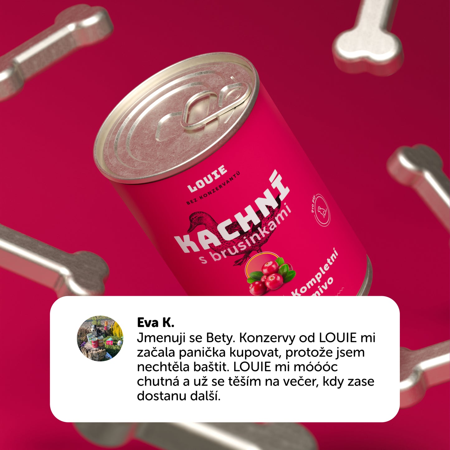 Kachní kapsička s brusinkami 300g