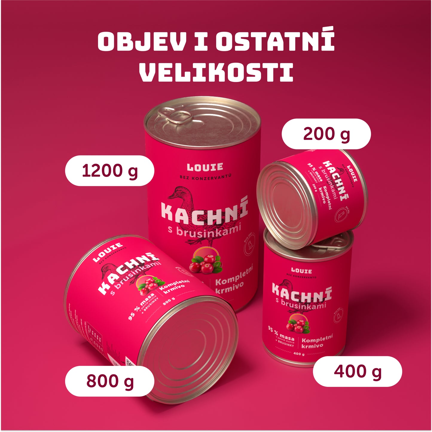 Kachní kapsička s brusinkami 300g