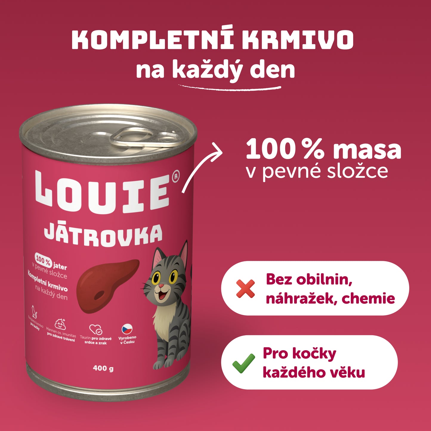 Výhodné balení 8 ks - Játrovka s prebiotiky 400g