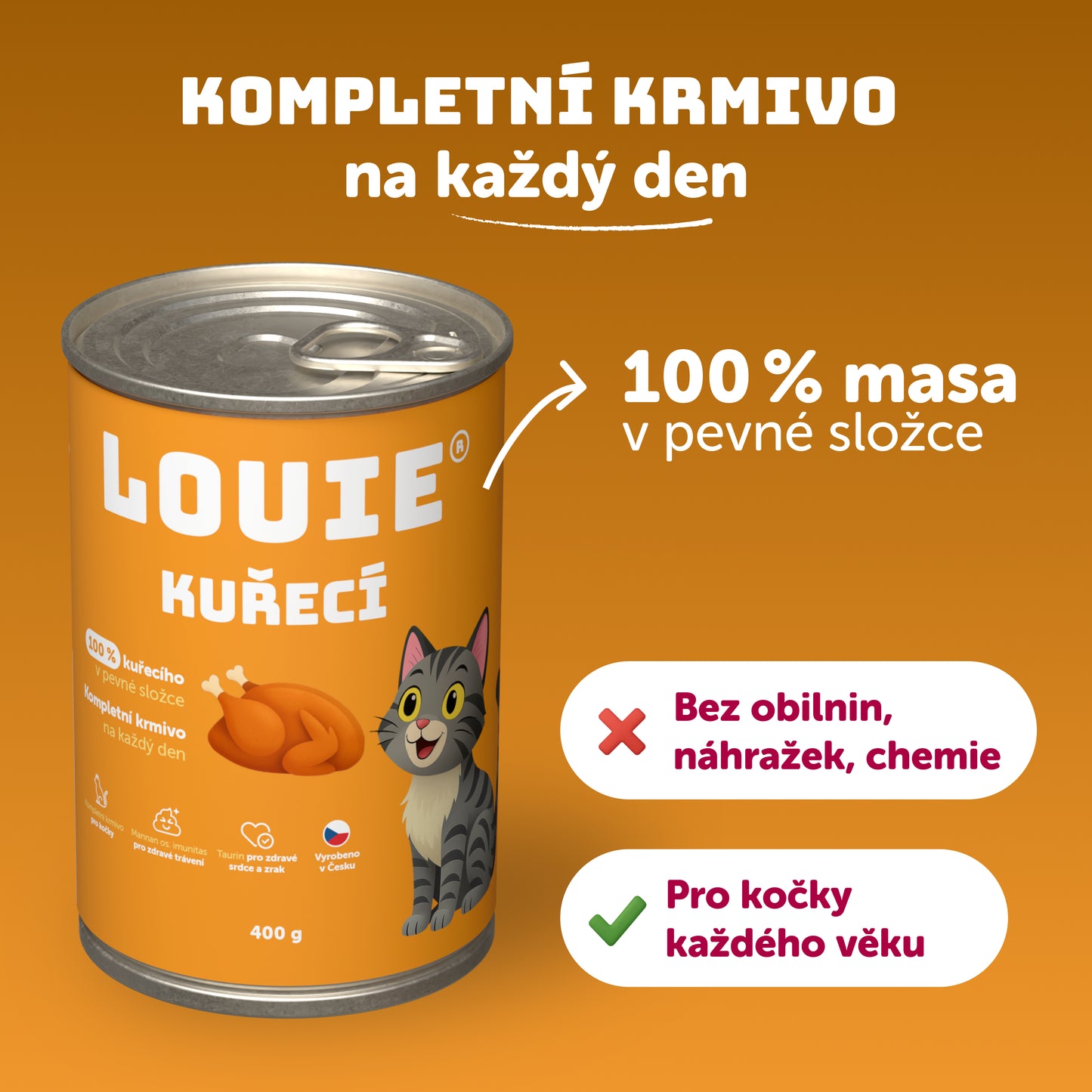 Výhodné balení 8 ks - Kuřecí s prebiotiky 400g