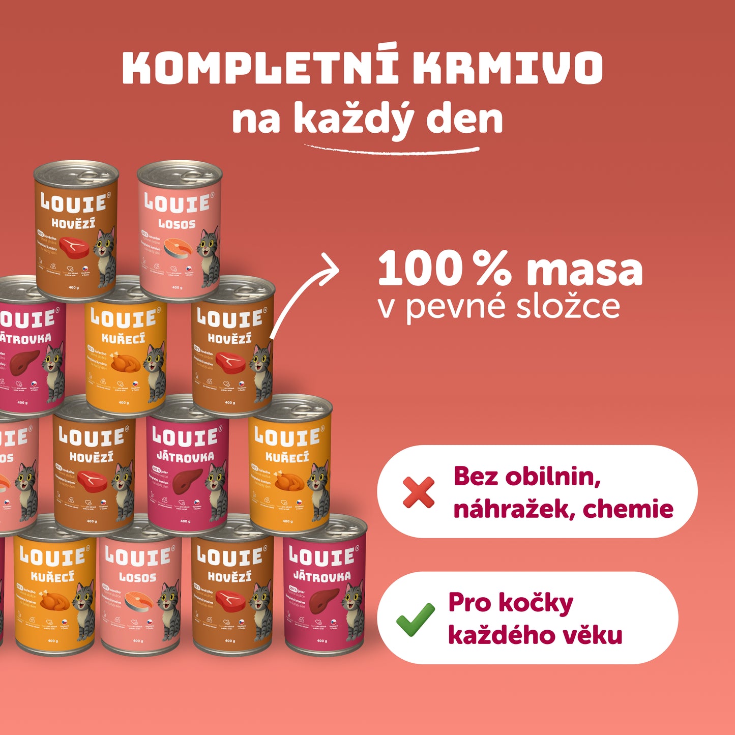 Kočičí ochutnávkový balíček 400g - 14 ks