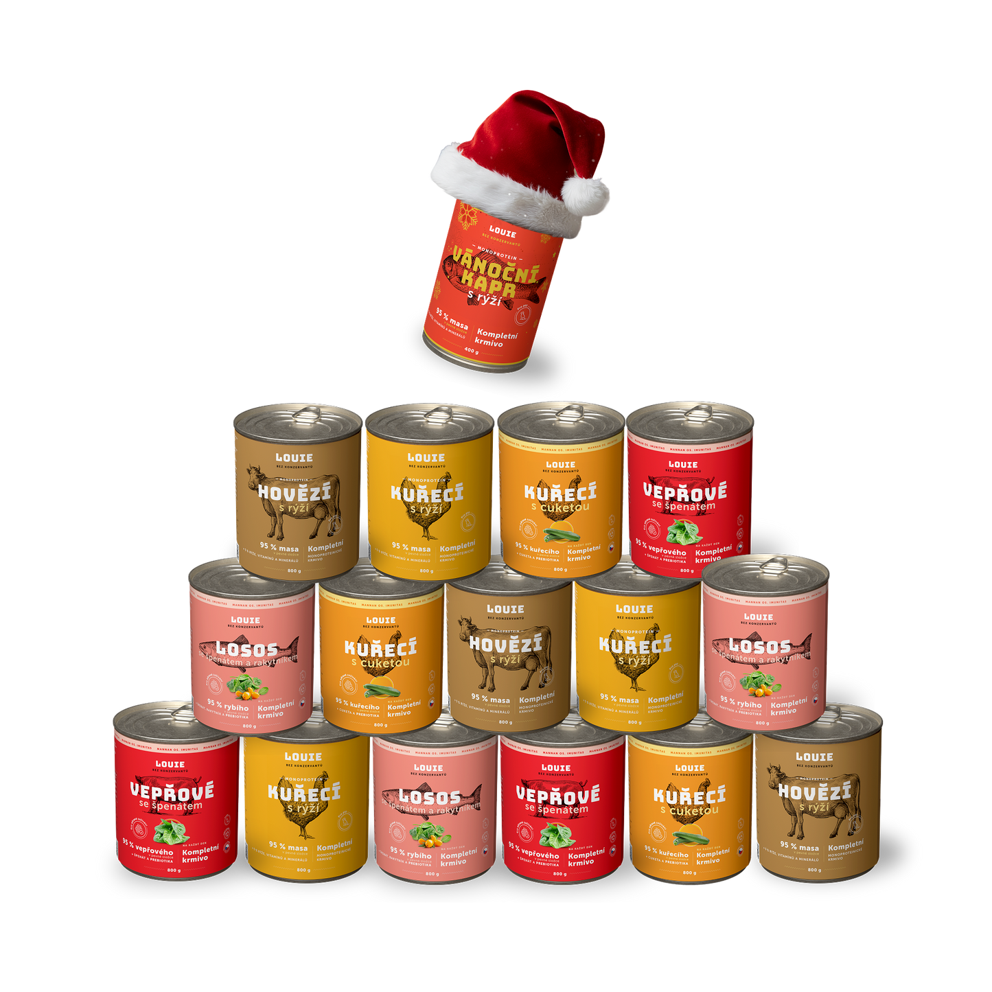 Adventní balíček 800g - 15ks + Vánoční kapr zdarma