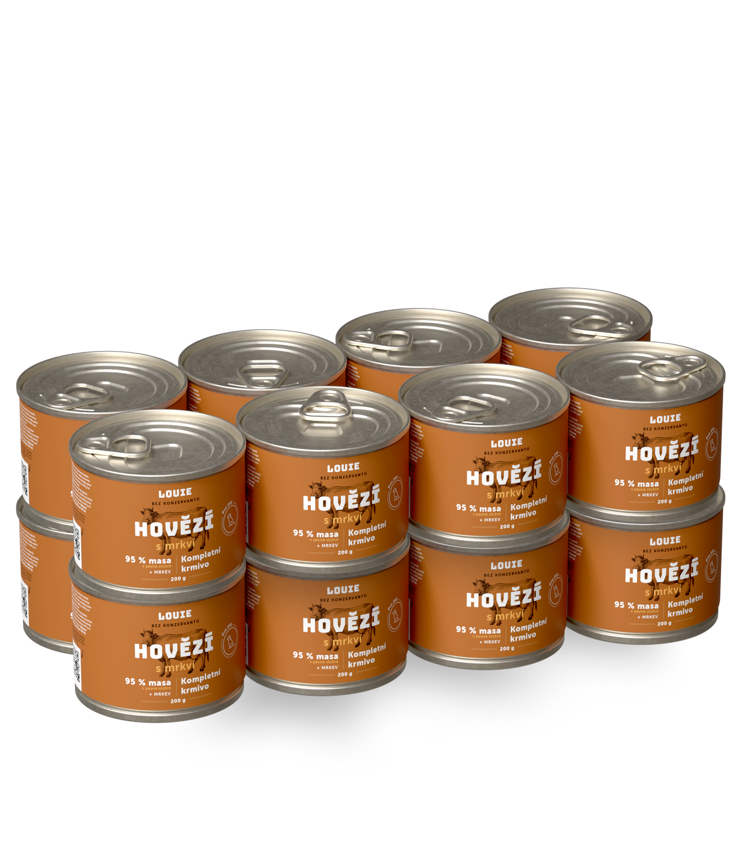 Hovězí s mrkví a prebiotiky | 16 ks | 200 g