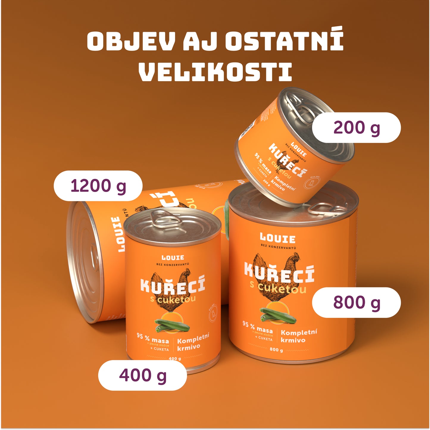Výhodné balenie 8 ks - Kuracie s cuketou 200g