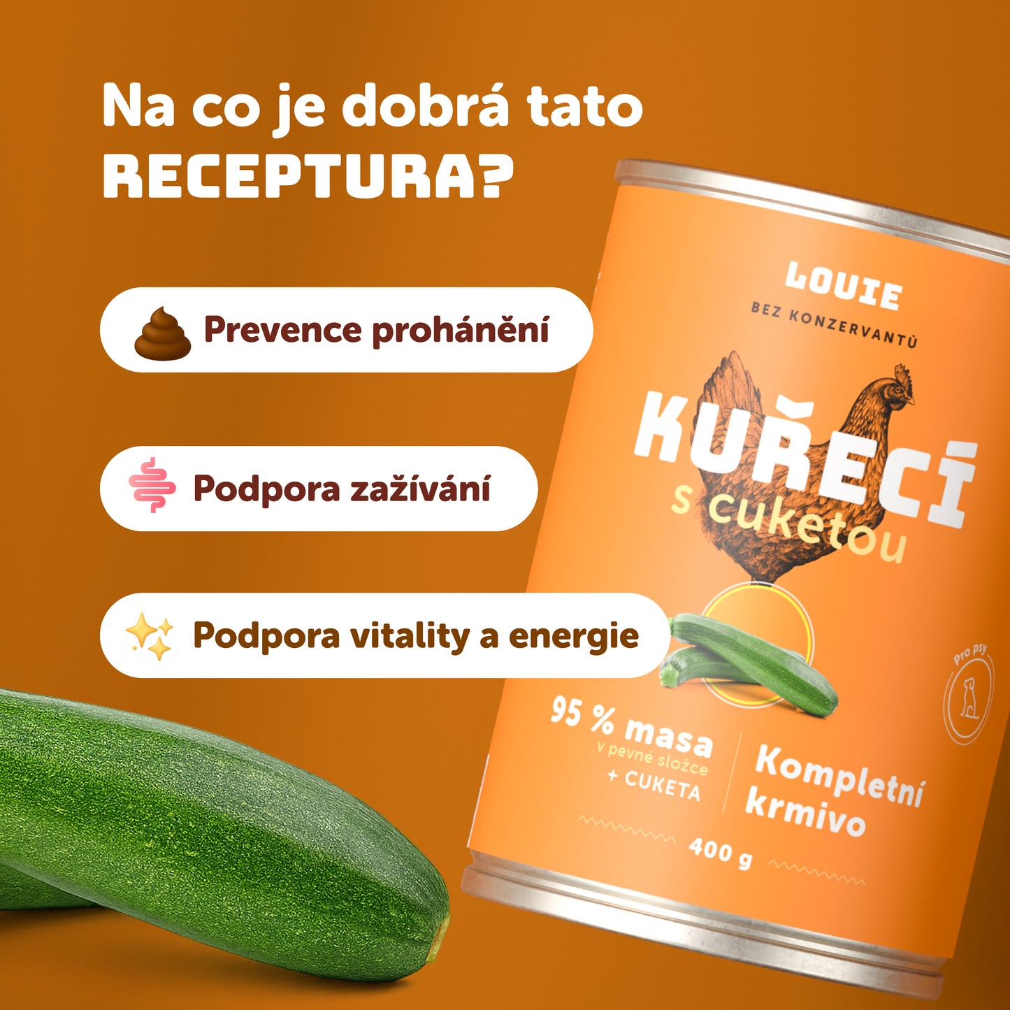 Výhodné balenie 8 ks - Kuracie s cuketou 200g