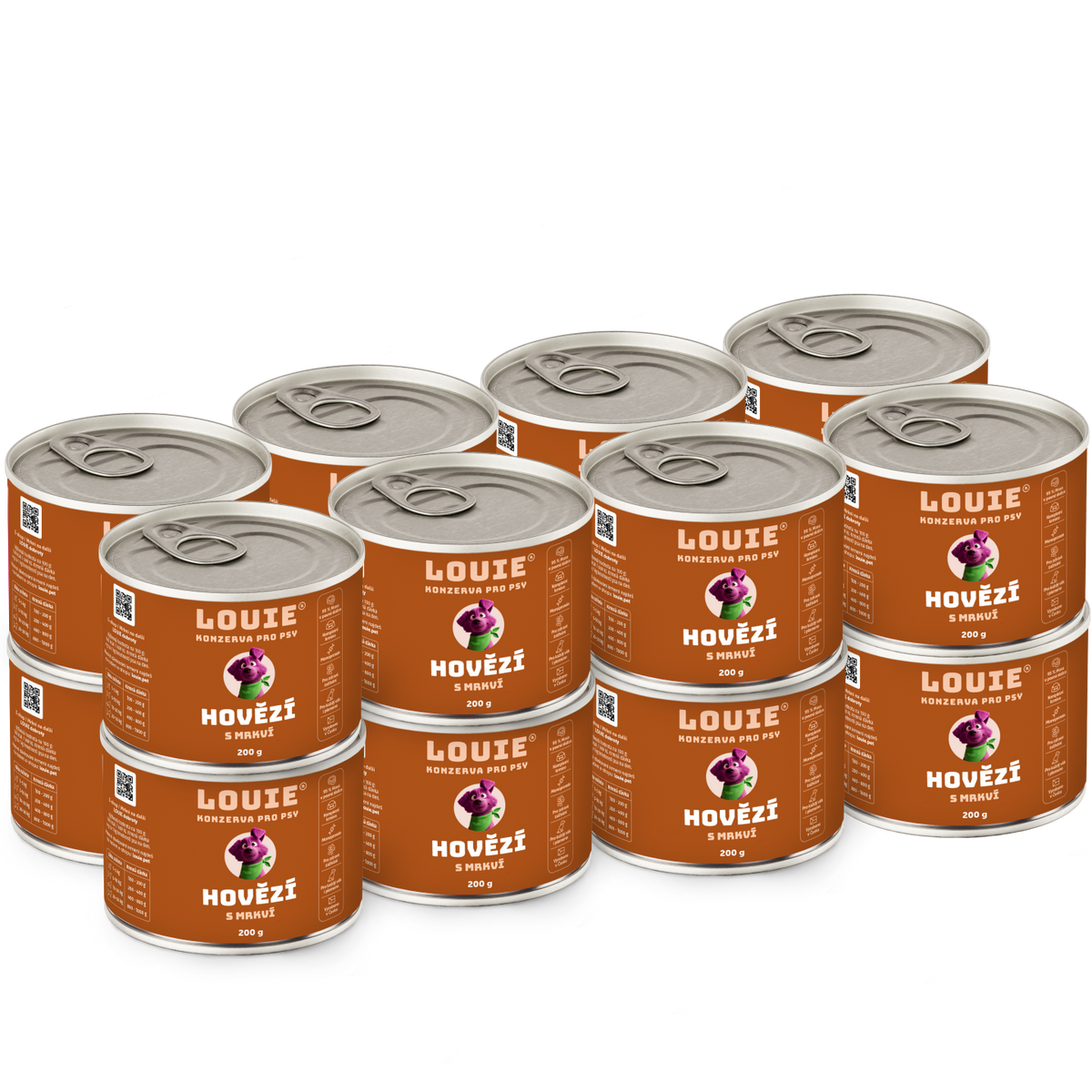 Hovězí s mrkví | 16 ks | 200g