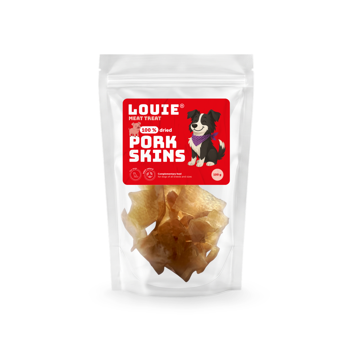 Sušené vepřové kůže - 100g