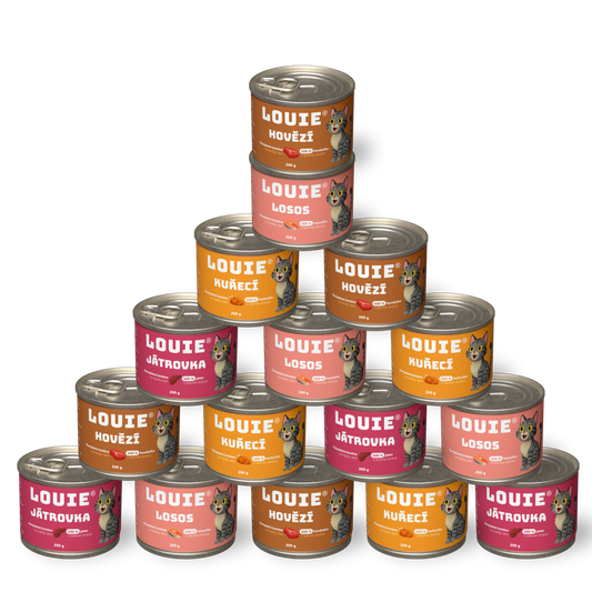 Kočičí ochutnávkový balíček 200g - 16 ks