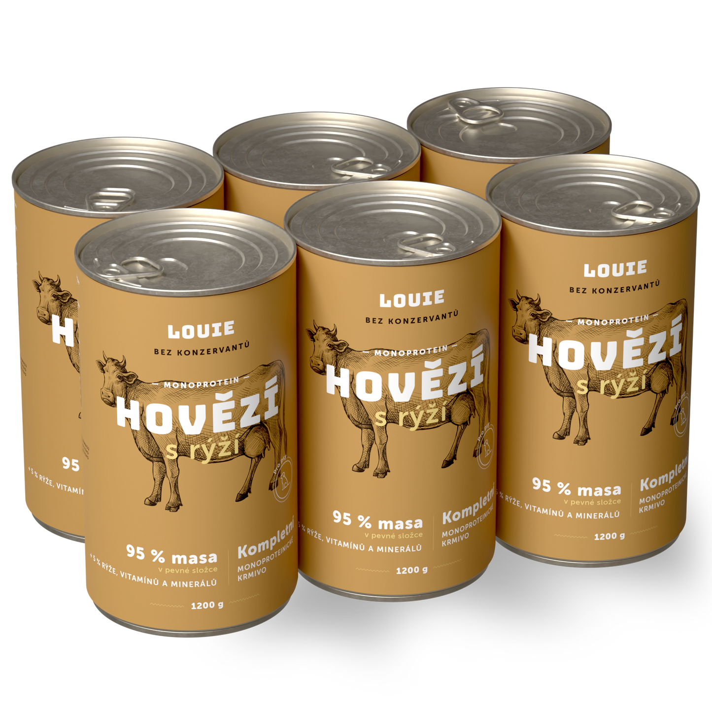 Vorteilspack – 6 x Rind mit Reis 1200 g