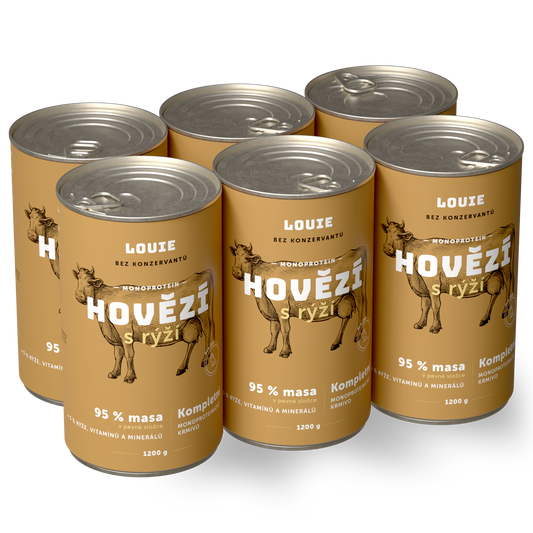 Vorteilspack – 6 x Rind mit Reis 1200 g