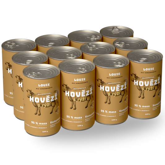 Vorteilspack – 12x Rind mit Reis 1200 g