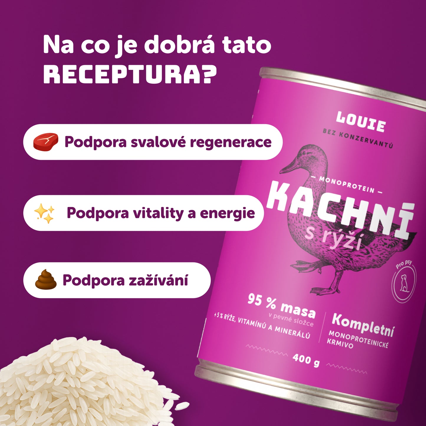 Kachní s rýží  200g