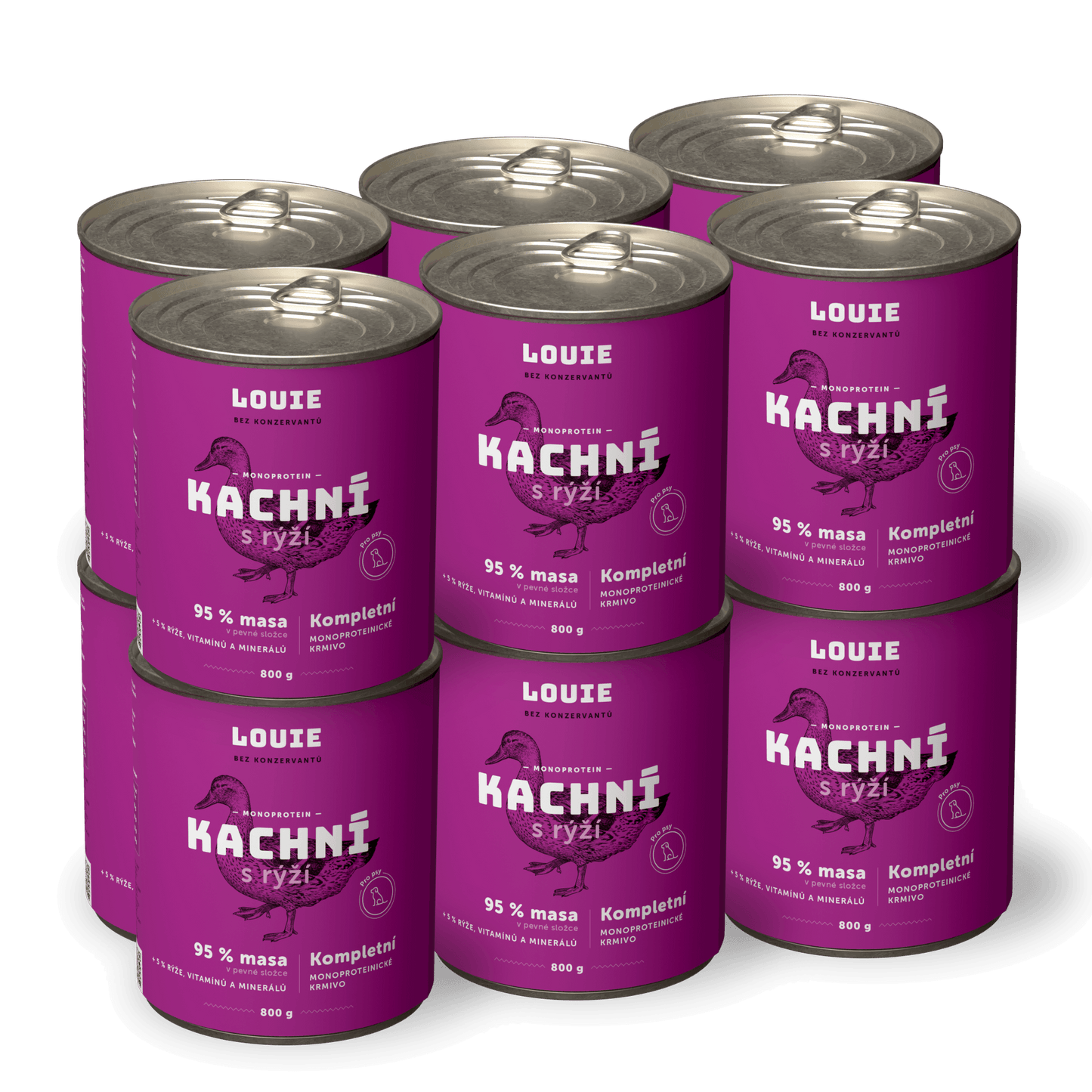 Kachní s rýží a prebiotiky | 12 ks | 800 g