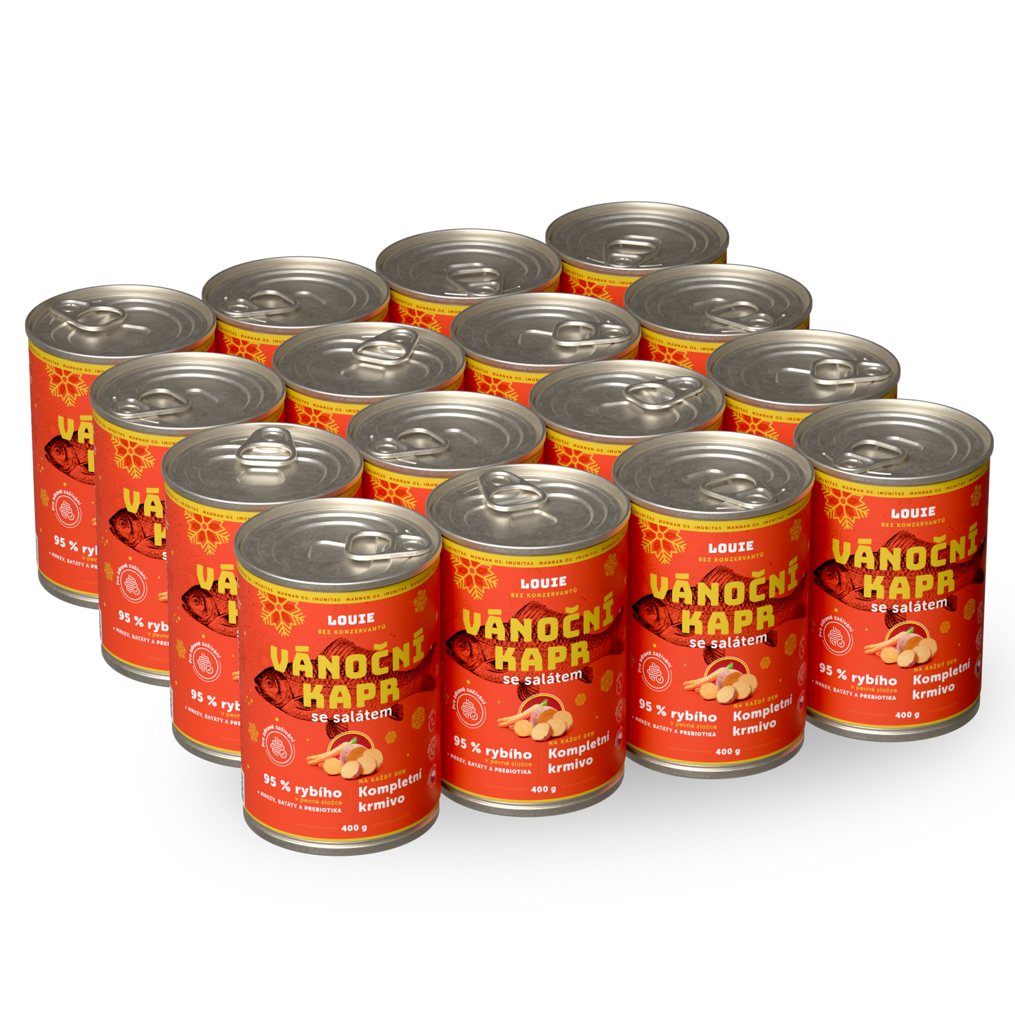 Výhodné balení 16ks - Vánoční kapr se salátem
