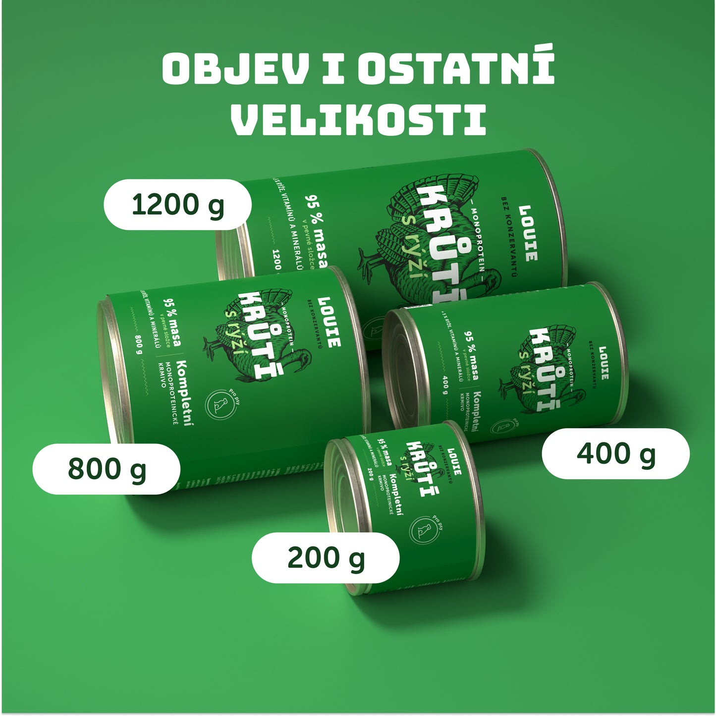Výhodné balení 6ks - Krůtí s rýží 1200g