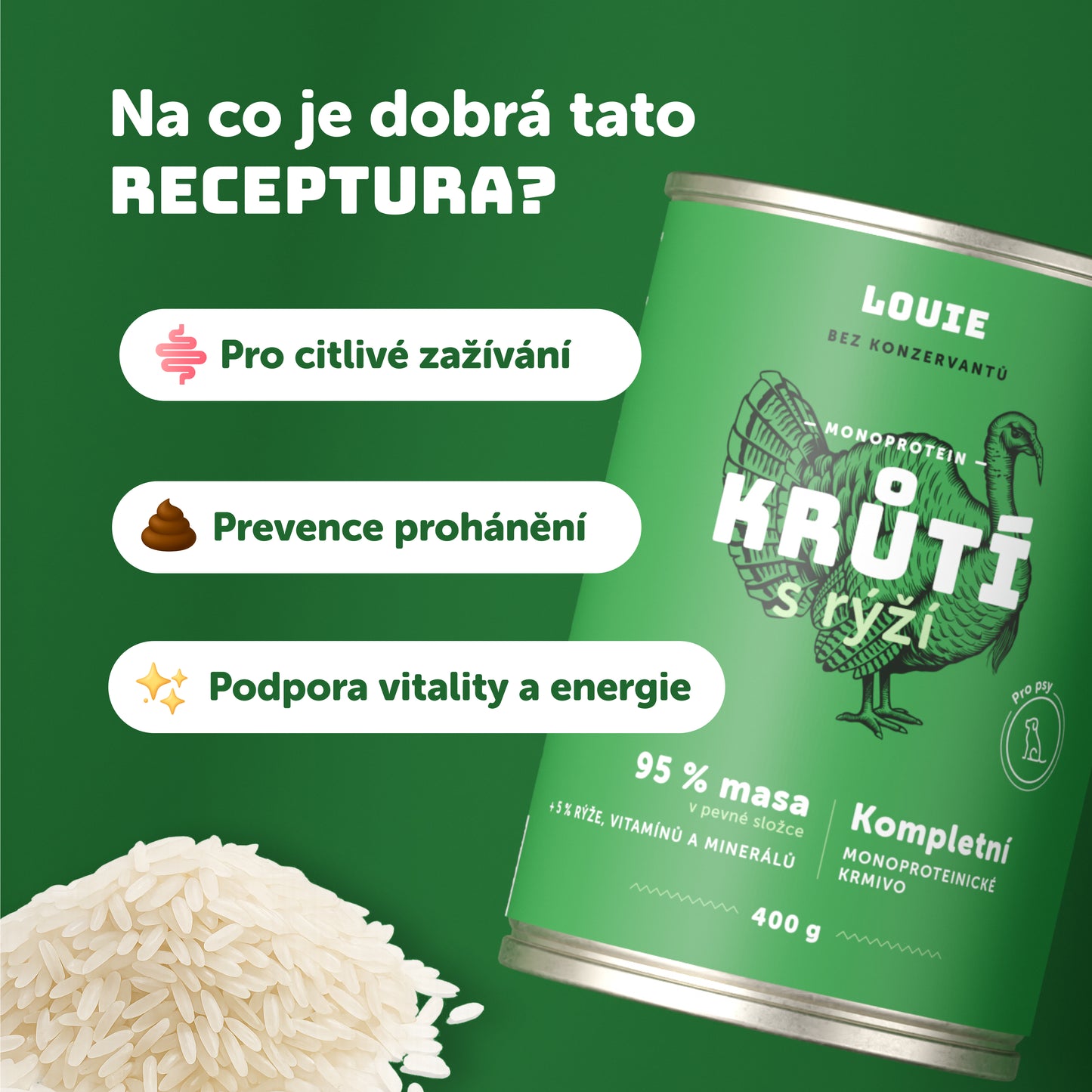 Výhodné balení 6ks - Krůtí s rýží 1200g