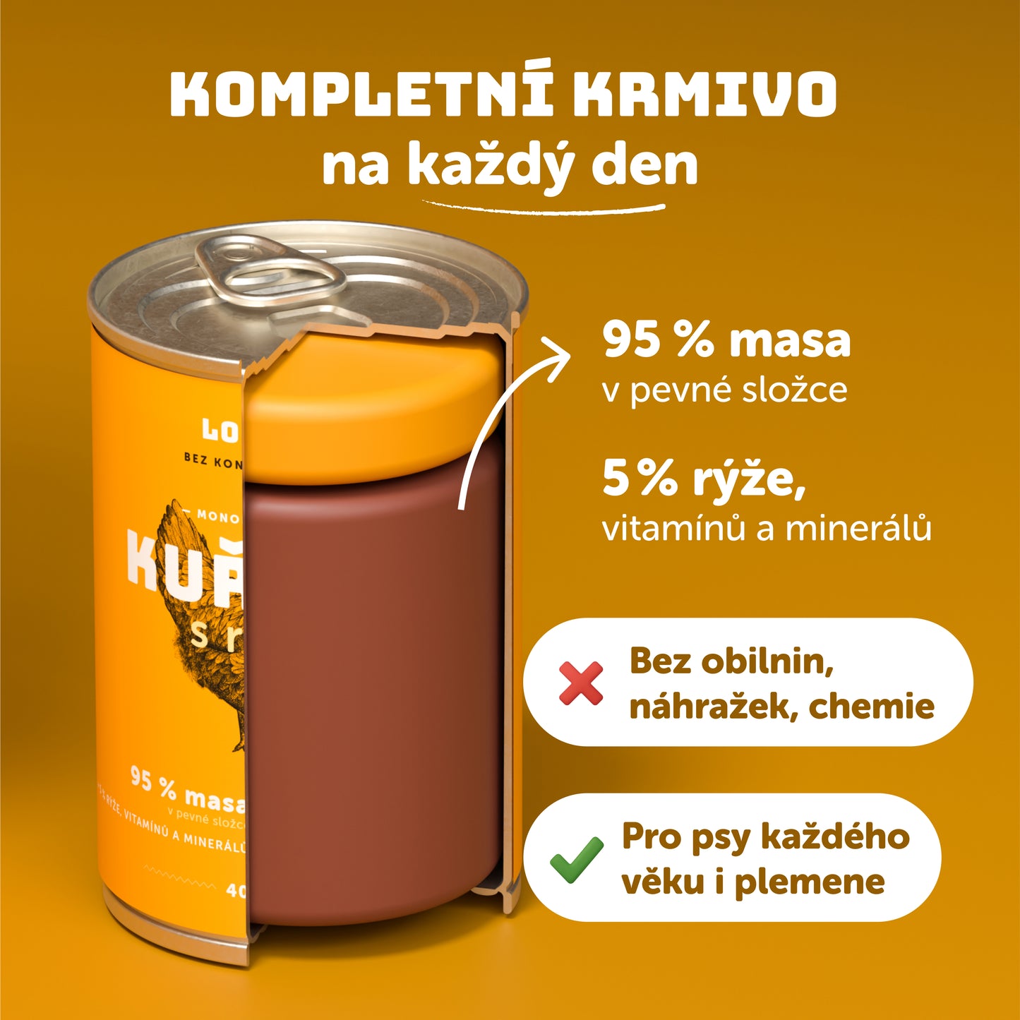 Výhodné balenie 6 ks - Kuracie s ryžou 800g