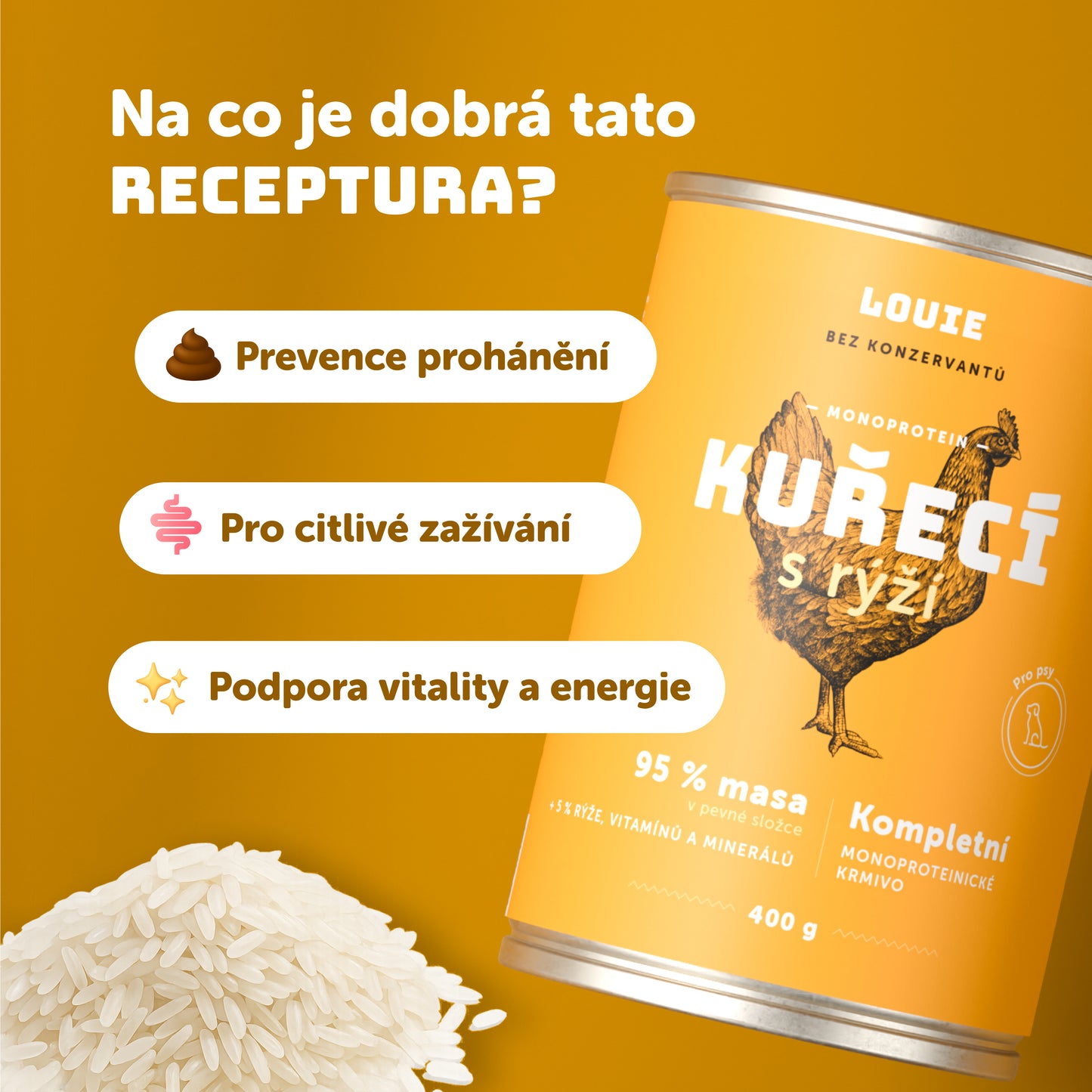 Výhodné balení 16ks - Kuřecí s rýží 400g