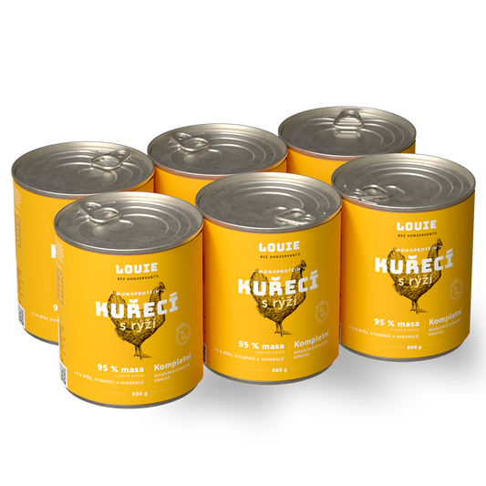 Vorteilspackung mit 6 Stück - Hähnchen mit Reis 800 g