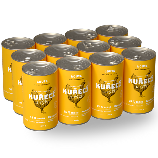 Vorteilspackung mit 12 Stück - Hähnchen mit Reis 1200 g