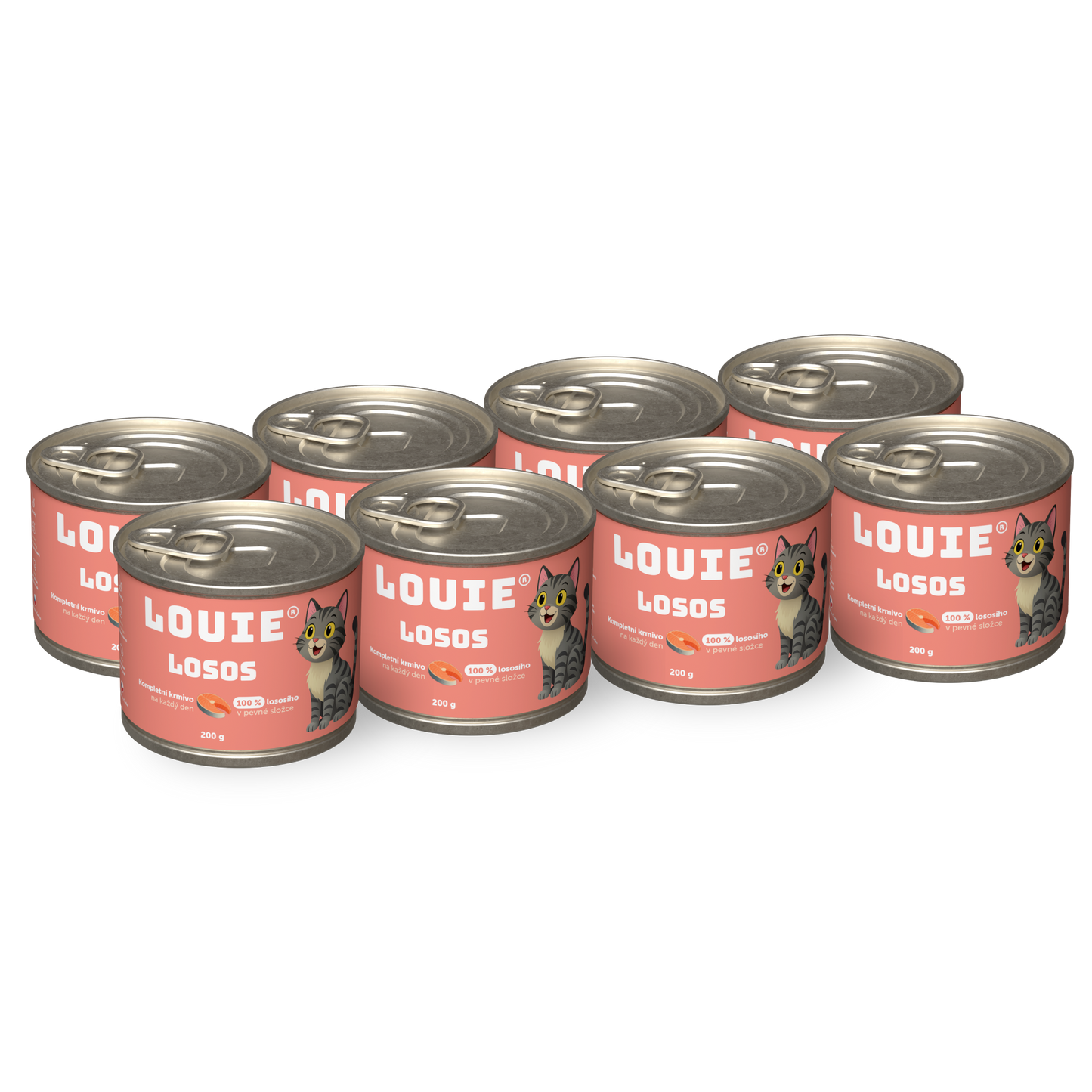 Výhodné balení 8 ks - Losos s prebiotiky 200g