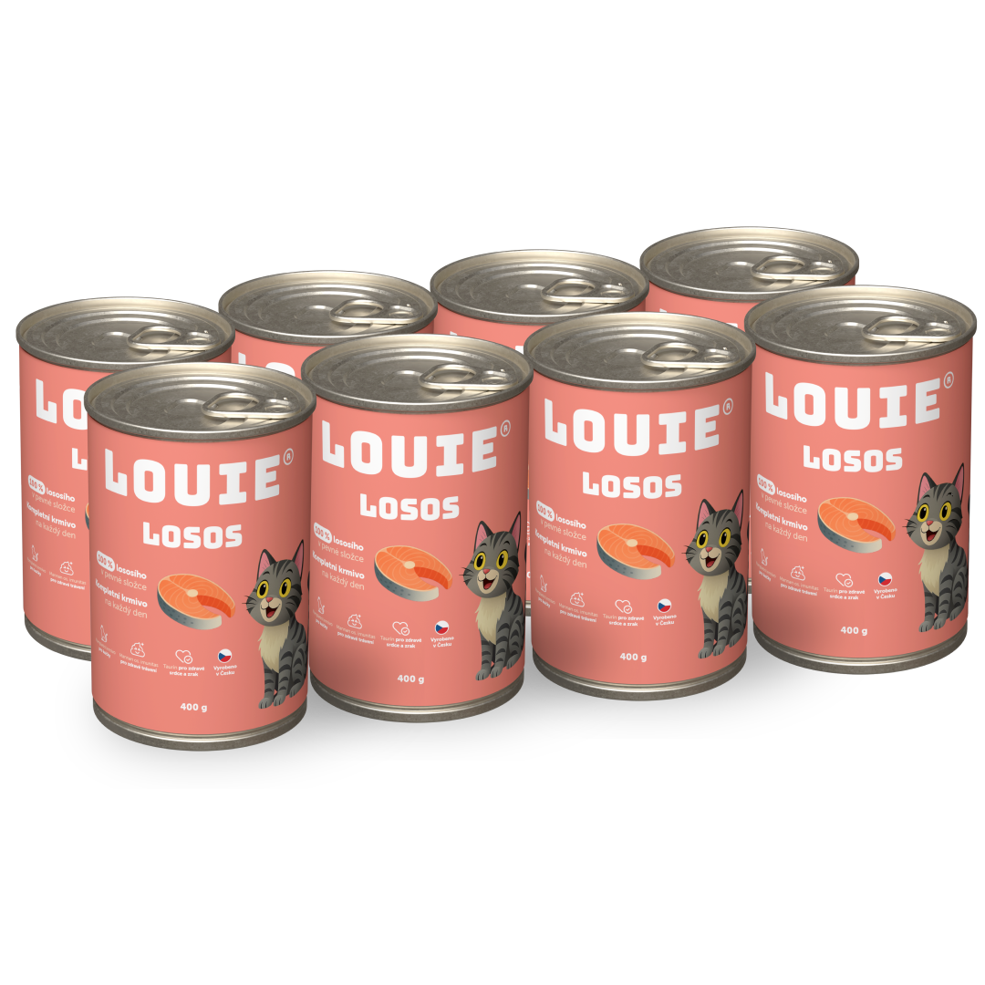 Výhodné balení 8 ks - Losos s prebiotiky 400g