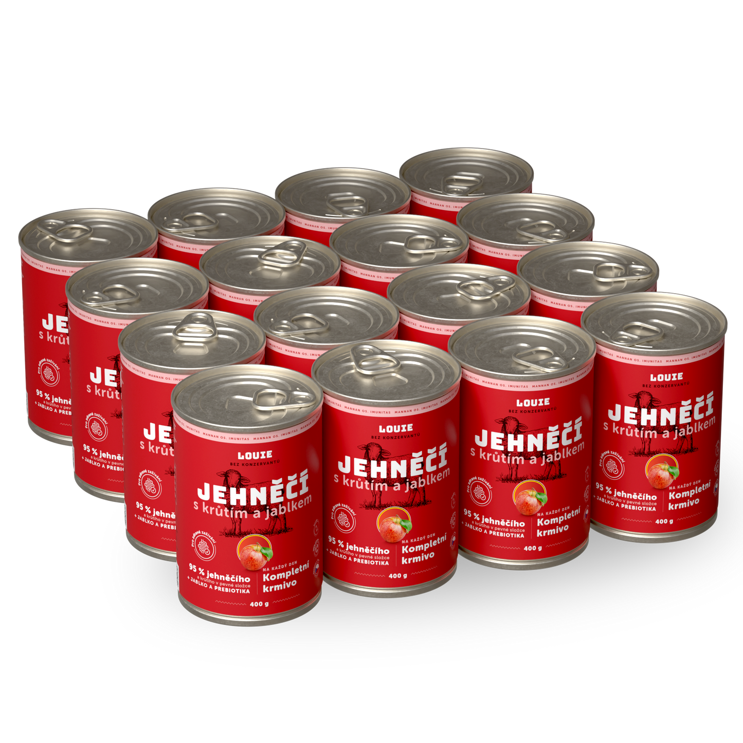 Výhodné balenie 16 ks - Jahňačie s jablkom 400 g