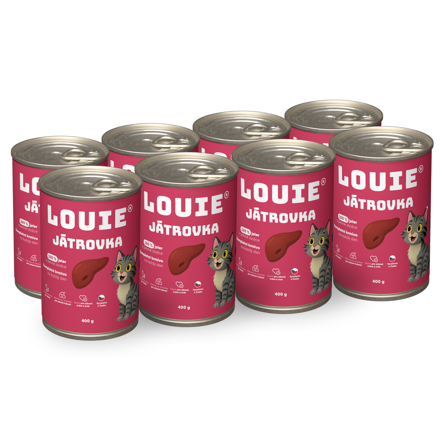 Výhodné balení 8 ks - Játrovka s prebiotiky 400g