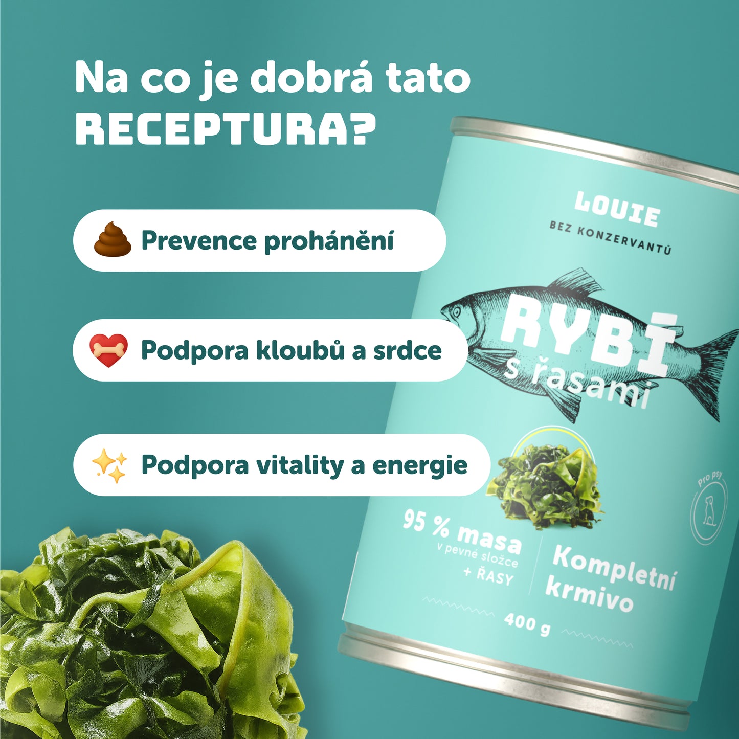 Vorteilspack – 6 x Fisch mit algen 800 g