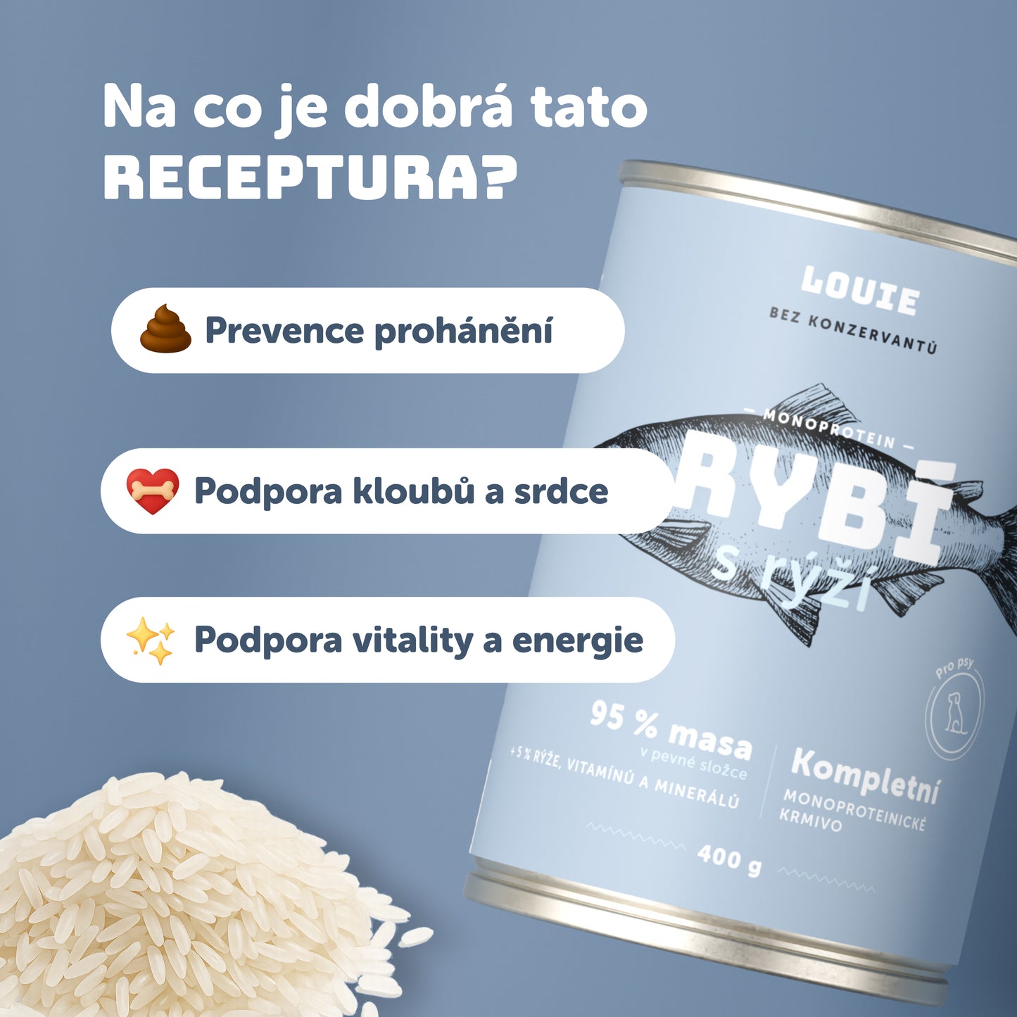 Výhodné balenie 8 ks - Ryba s ryžou 400g
