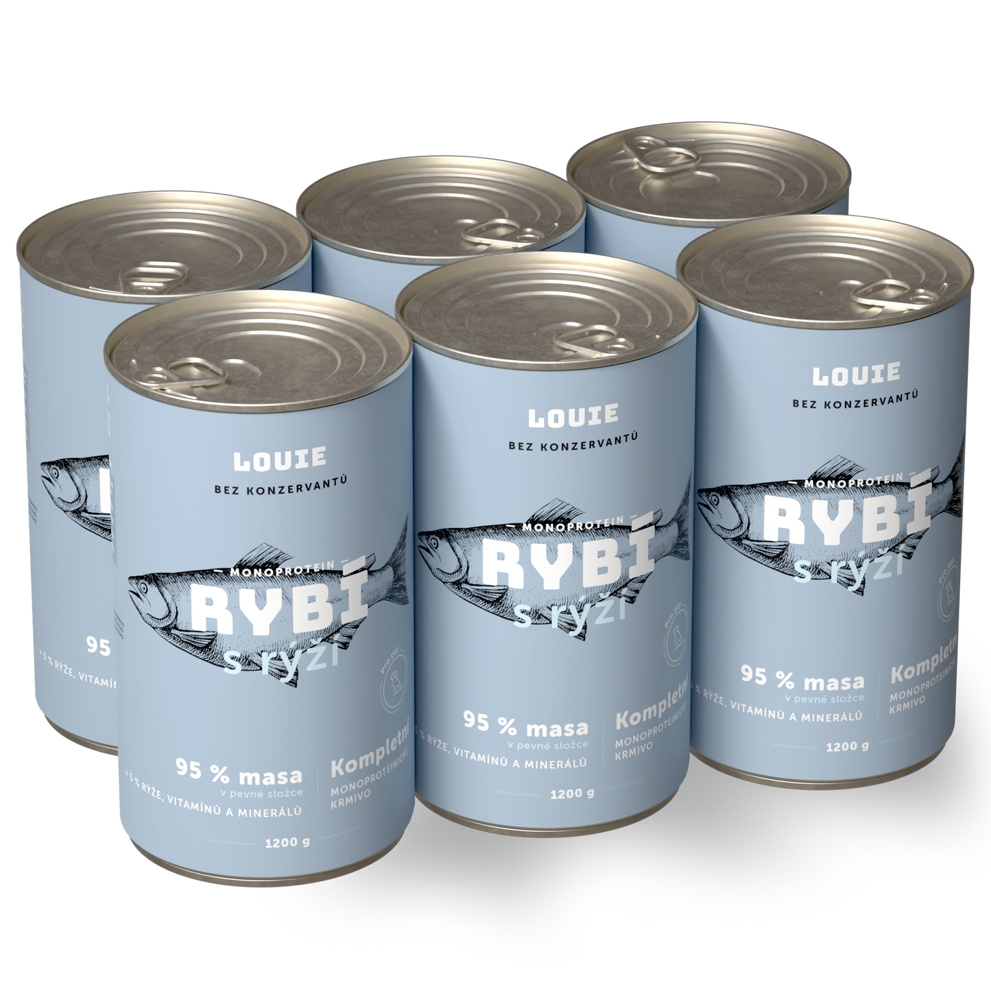 Výhodné balenie 6 ks - Ryba s ryžou 1200g