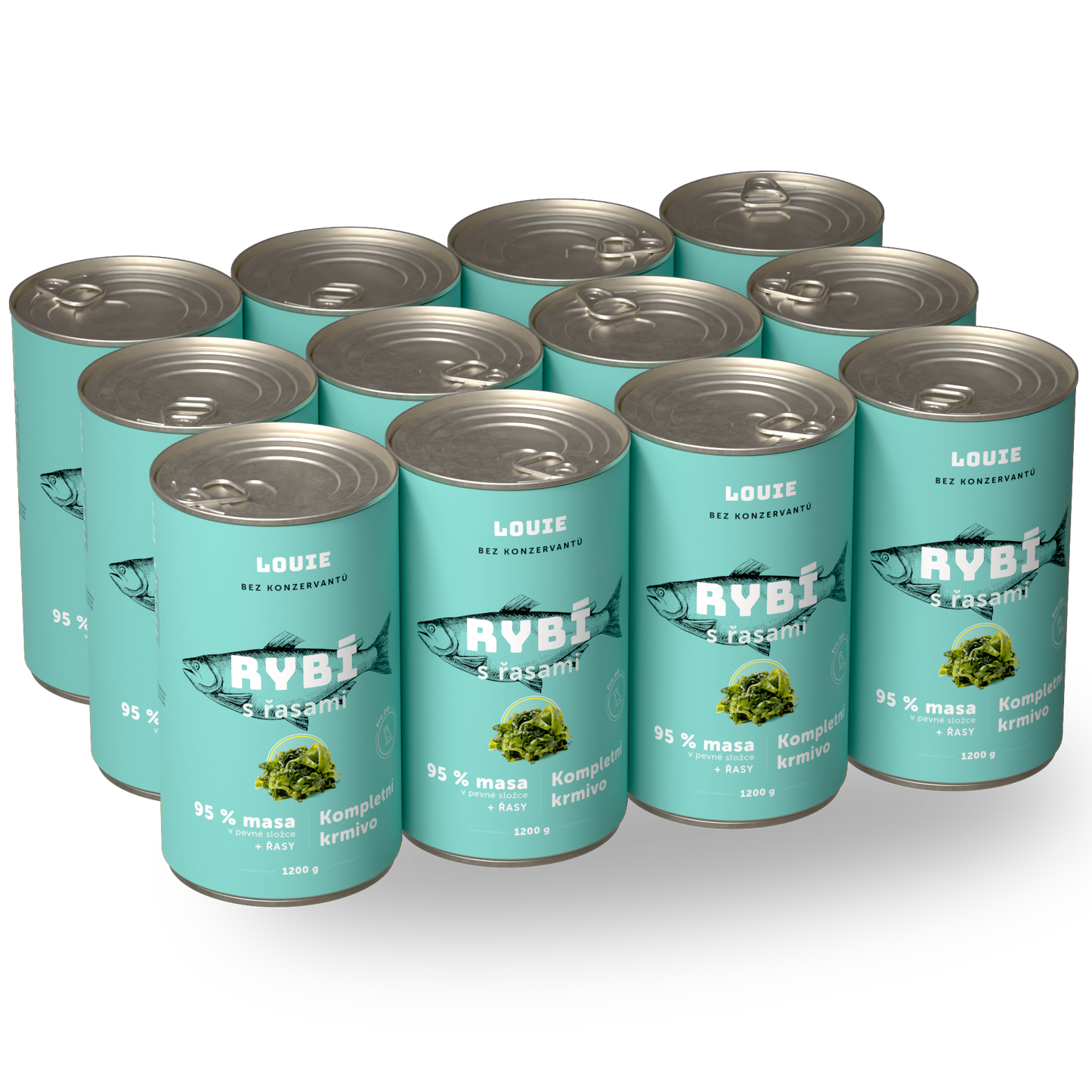 Výhodné balenie 12 ks - Ryba s riasami 1200g