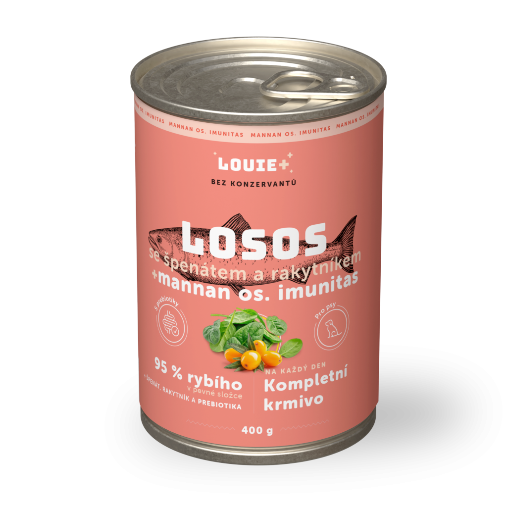 Losos s rakytníkem, špenátem a prebiotiky 400g