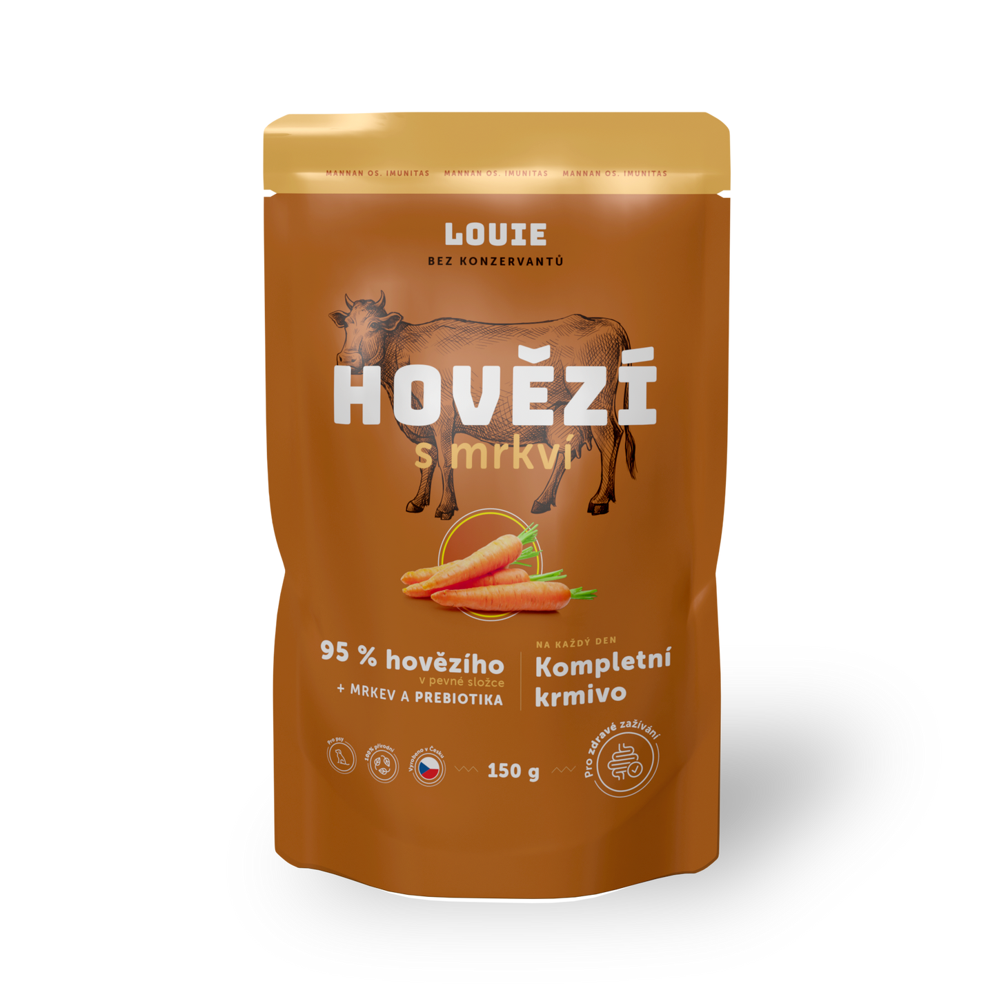 Hovězí kapsička s mrkví a prebiotiky 150g