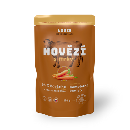 Hovězí kapsička s mrkví a prebiotiky 150g