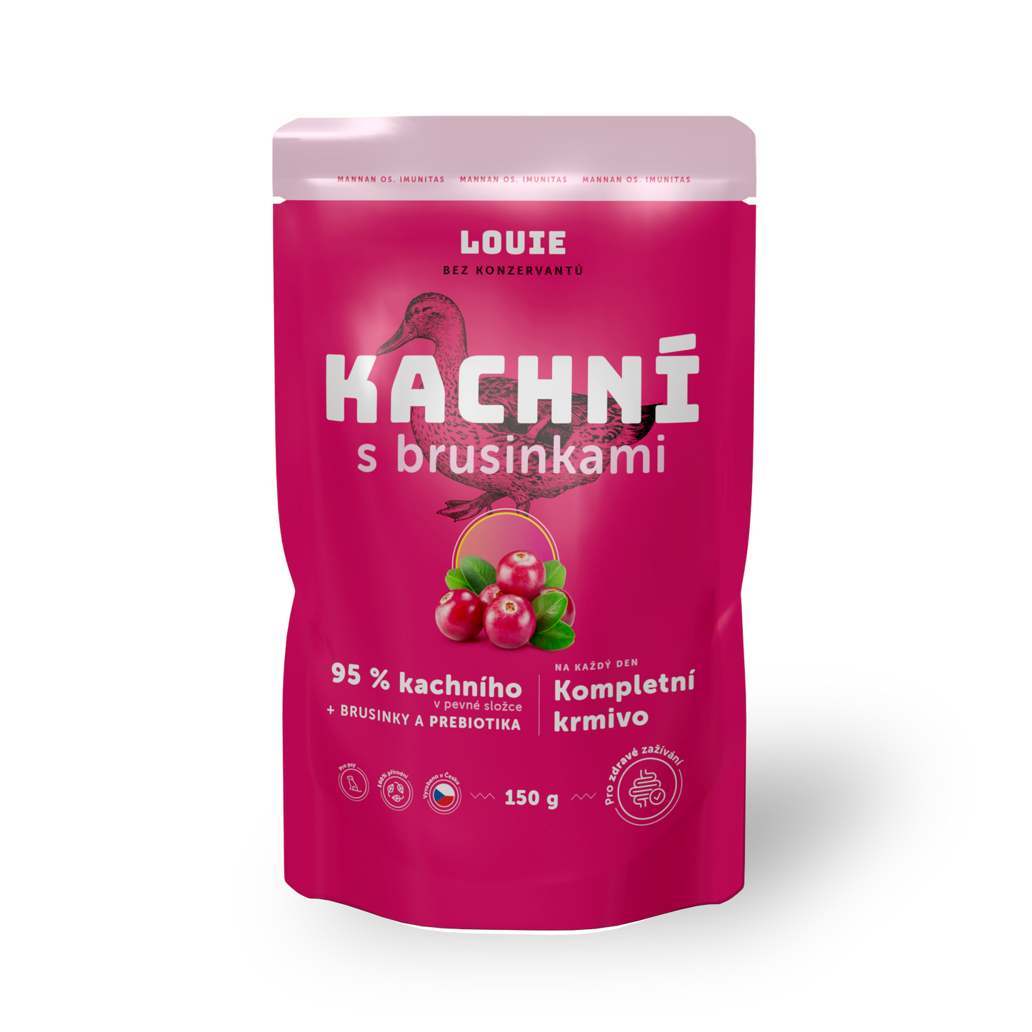Kachní kapsička s brusinkami a prebiotiky 150g