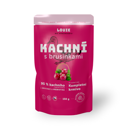 Kachní kapsička s brusinkami a prebiotiky 150g