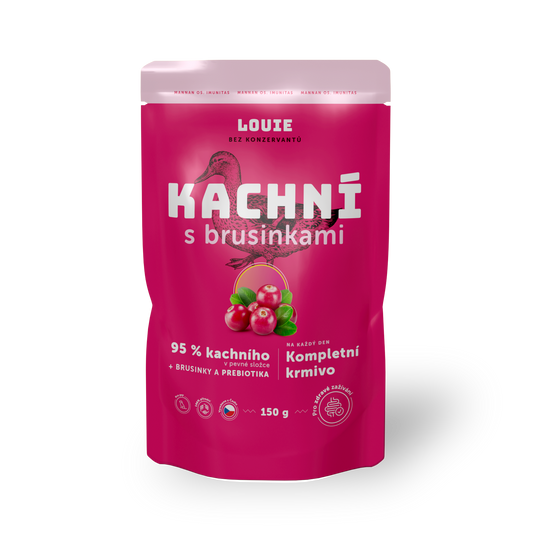 Kachní kapsička s brusinkami a prebiotiky 150g