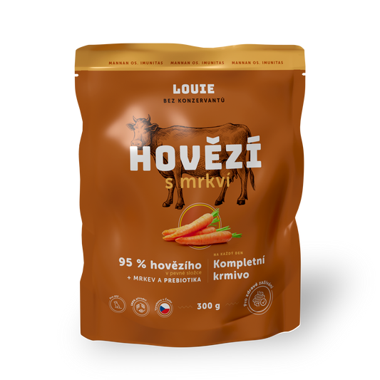 Hovězí kapsička s mrkví a prebiotiky 300g